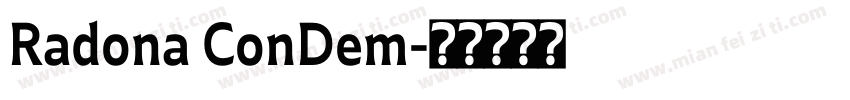 Radona ConDem字体转换